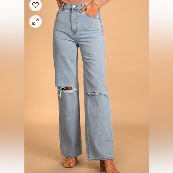 ROLLA'S Denim - Rolla's Heidi Light Wash Denim High Rise Loose Straight Jeans